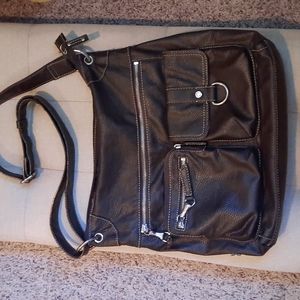 Brown Franco Sarto hobo bad with adjustable strap